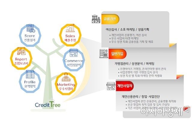 KB국민카드는 가맹점 카드 매출 데이터 등 빅데이터 기반의 개인사업자 특화 신용평가 서비스 ‘크레딧 트리(Credit Tree)’를 선보인다고 6일 밝혔다.