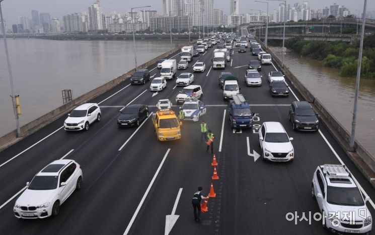 서울 강변북로·내부간선도로 통제 전면 해제