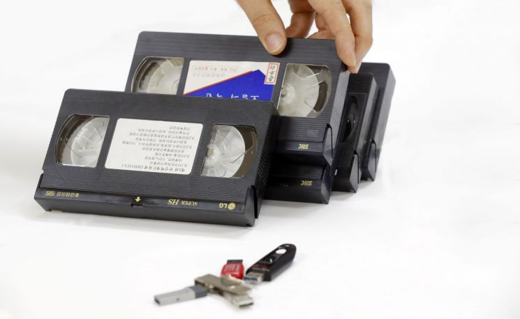 비디오테이프 영상의 USB 기록 전환