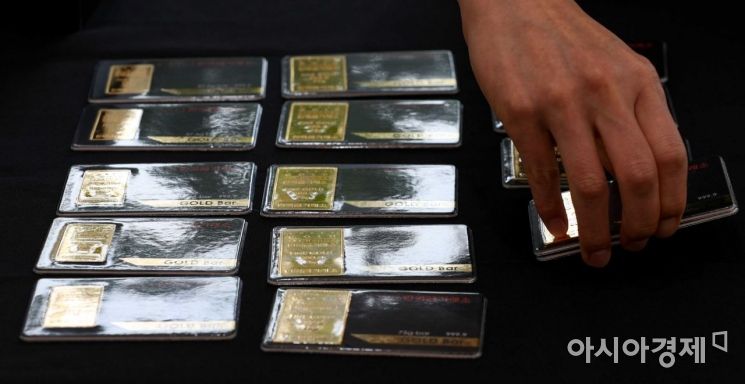[포토]국제 금 가격 '7년만에 최대폭 급락'