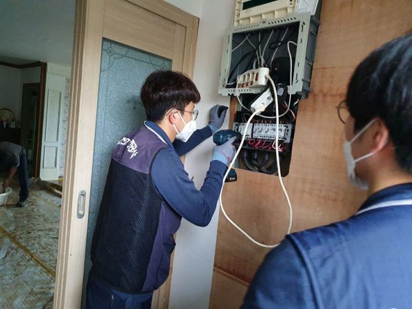 광주 광산구-한국전기안전공사, 침수 주택 안전검사 실시