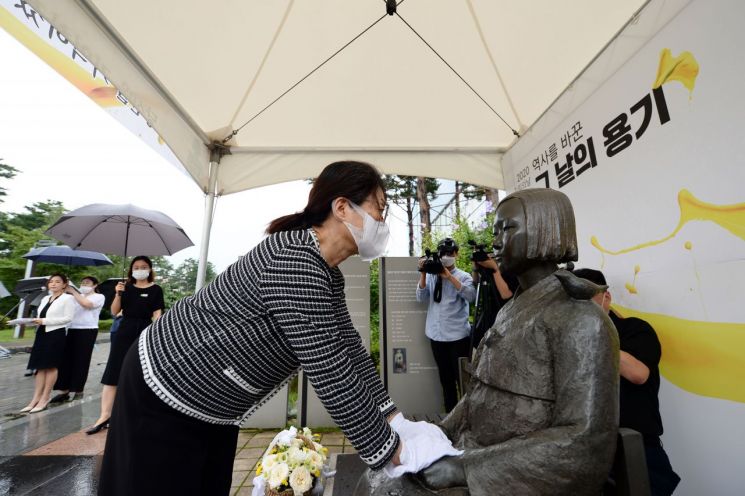 은수미 성남시장, 일본군 위안부 피해자 기림의 날 추모식 참석