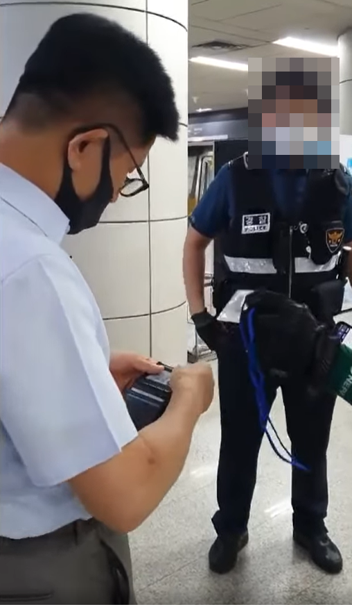 "나 국회의원 3번 했어" 김문수, 코로나19 검진 요청하는 경찰에 호통