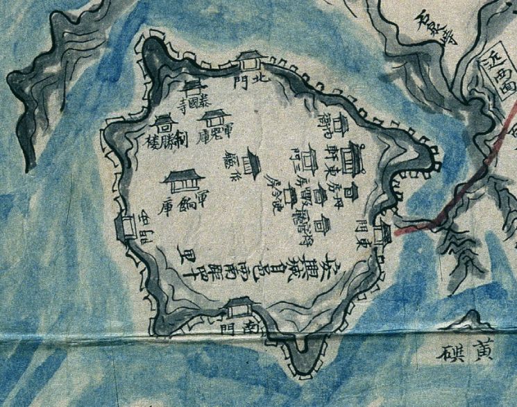 1872년 지방지도(안흥진성 확대)