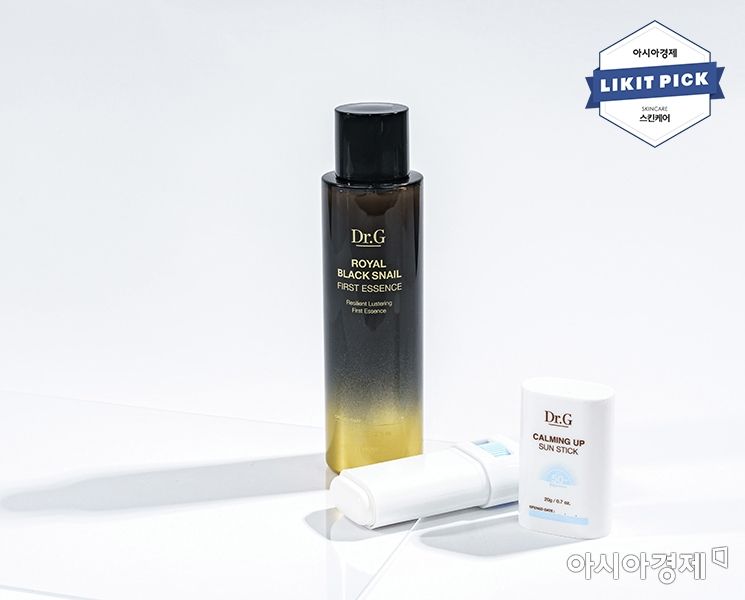 닥터지 '로얄 블랙 스네일 퍼스트 에센스', '카밍 업 선 스틱 SPF50+ PA+++'