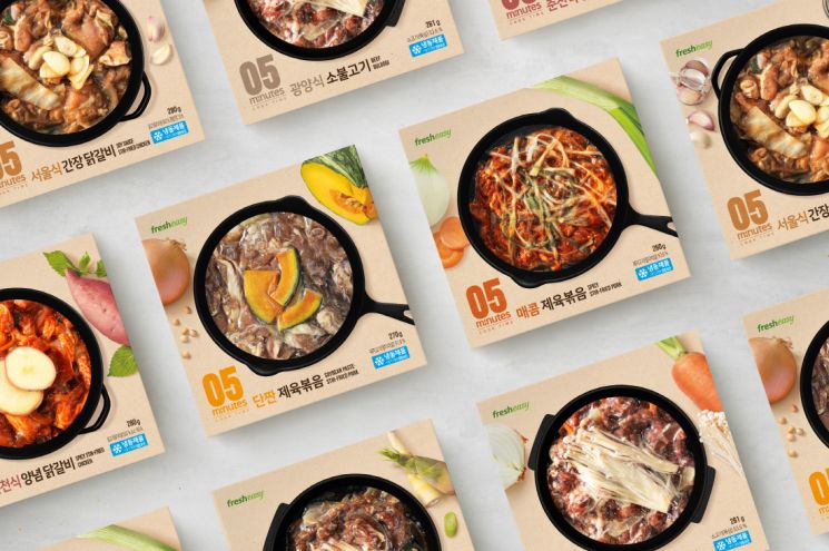 프레시지, 조리시간·가격 반으로 줄인 차세대 밀키트 출시 