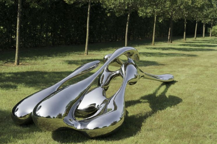 김승환, Organism Cloud 2020-4, 480x146x100(h)㎝. Stainless Steel, Photo? Braida Copetti, Harmonie