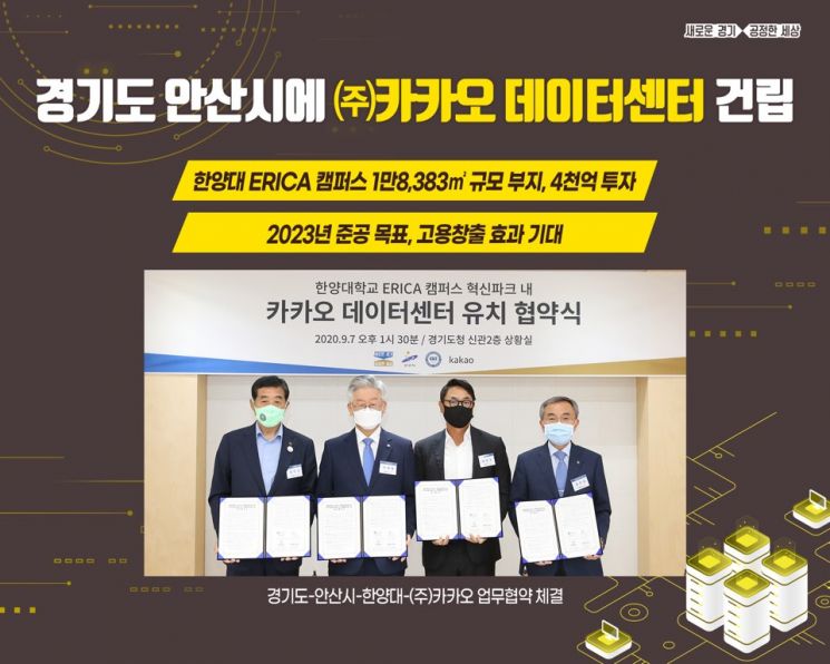 카카오 데이터센터, 안산 한양대 에리카캠퍼스에 건립된다
