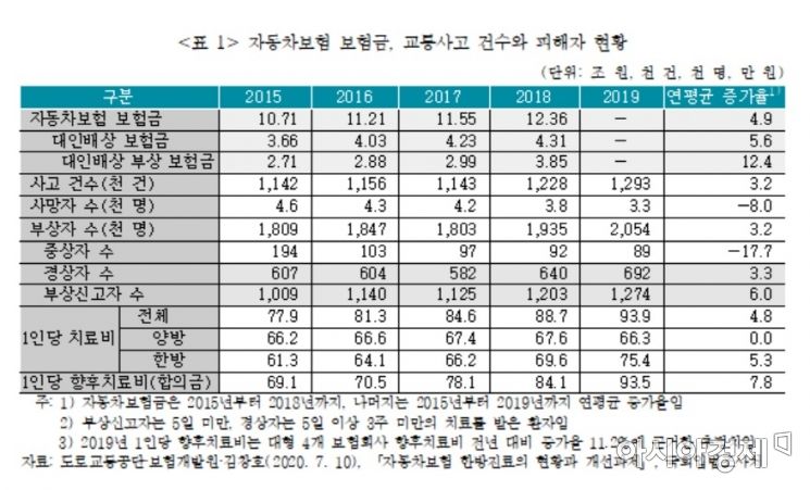교통사고 경상환자 한방진료 급증…"치료 가이드라인 세워야"