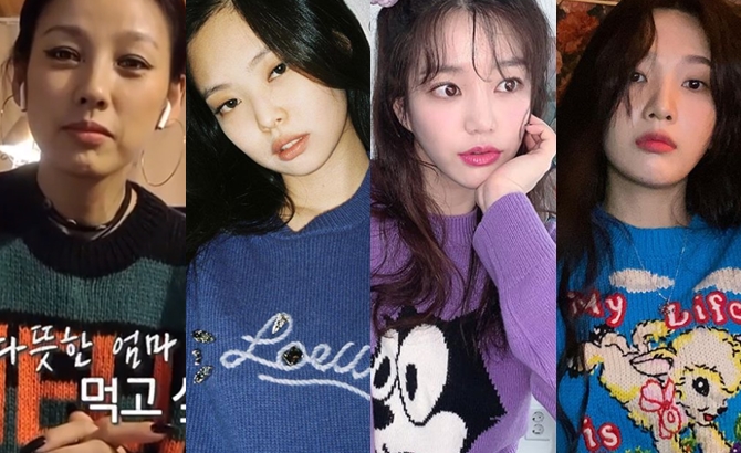 이효리, 제니, 이유비 조이. 사진=MBC '놀면 뭐하니?' 캡처, 제니, 이유비, 조이 인스타그램