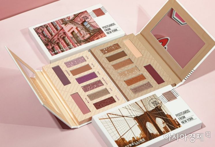 메이블린 뉴욕 ‘포스트카드 팔레트’ 소프트 브릭 핑크 / 클래식 브릭 누드