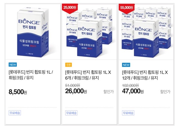 롯데푸드 기술제휴 성공 '번지 휩토핑' 생산…디저트·커피 틈새 공략