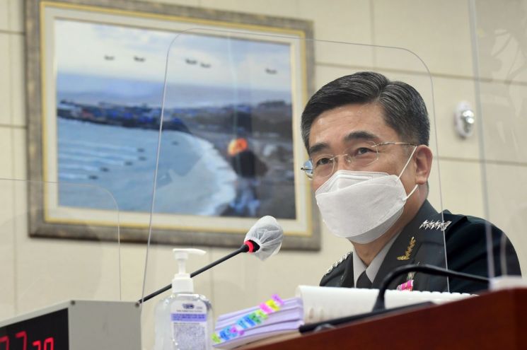 서욱 국방장관 "남북군사합의 충실 이행으로 평화 뒷받침"