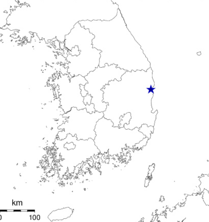 경북 영덕 북쪽서 규모 2.1 지진
