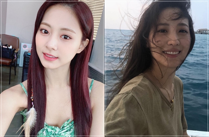 트와이스 쯔위, 수현. 사진=트와이스, 수현 인스타그램