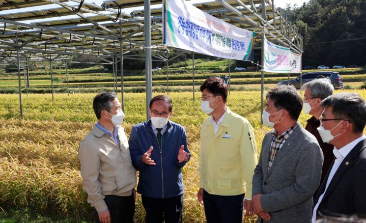 [포토] 보성군수 김철우·국회의원 김승남 보성 그린뉴딜 머리 맞대