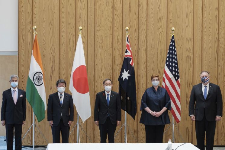 내달 美·印·日훈련에 호주 참석…쿼드 4개국 "중국 견제"