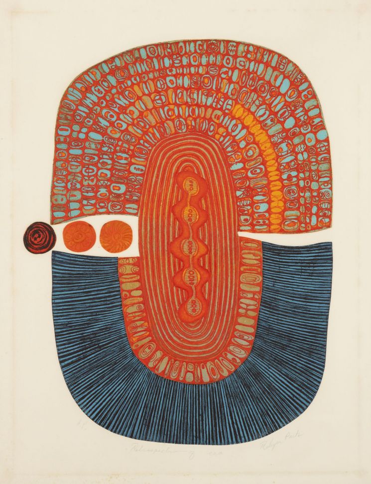 박래현 '시간의 회상', 1970-73, 종이에 에칭, 61x46㎝, 국립현대미술관 소장 [사진= 국립현대미술관 제공]