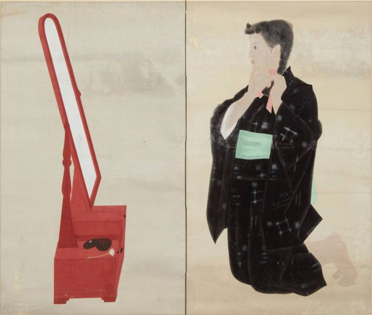 박래현 '화장', 1943, 종이에 채색, 131×154.7㎝, 개인 소장  [사진= 국립현대미술관 제공]