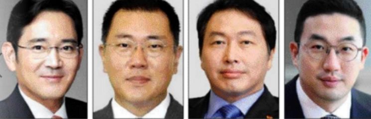 젊어지는 한국 재계‥40·50 총수들 '힘찬 도약'
