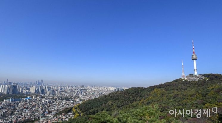 [포토]구름 한점 없는 가을하늘