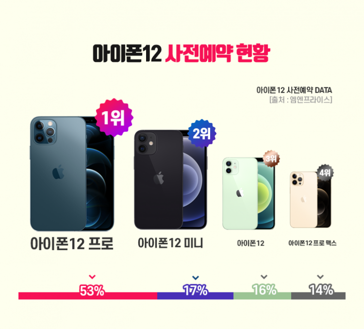 Domestic Consumers Prefer 'iPhone 12 Pro' Most... Color Choice is 'Blue'
