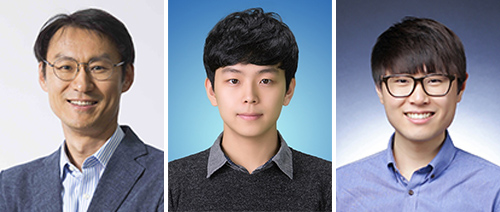 정유성 교수(왼쪽부터), 김성원 박사과정, 노주환 박사과정