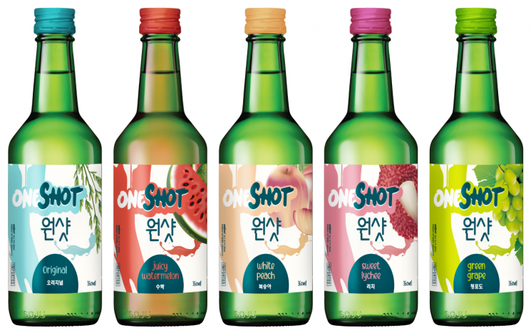 보해양조, 싱가포르 공략 ‘원샷소주’ 5종 출시…25만 병 수출