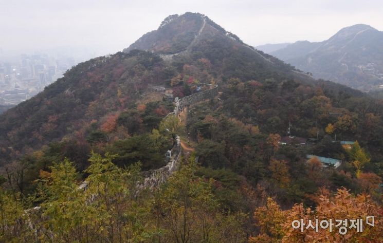 17일 오전 9시 개방되는 백악산 남서자락 1.32km 구간은 돌고래쉼터에서 만세동방 약수터, 1·21사태 소나무까지 이어진다./김현민 기자 kimhyun81@