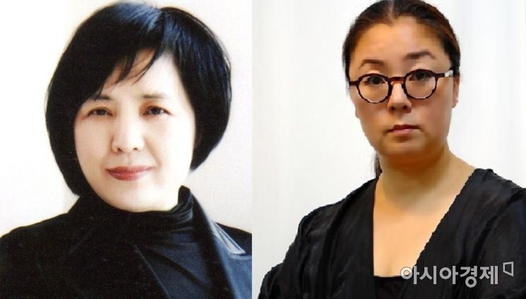 고 박동준 선생(왼쪽)과 장소영 패션디자이너.
