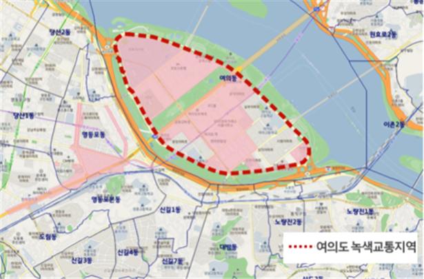 서울시 '녹색교통지역', 한양도성 이어 강남·여의도까지 확대