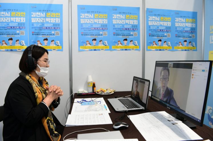 김천시, 경북형 산·학·관 온라인 일자리박람회 … 사전 신청 300명 참여