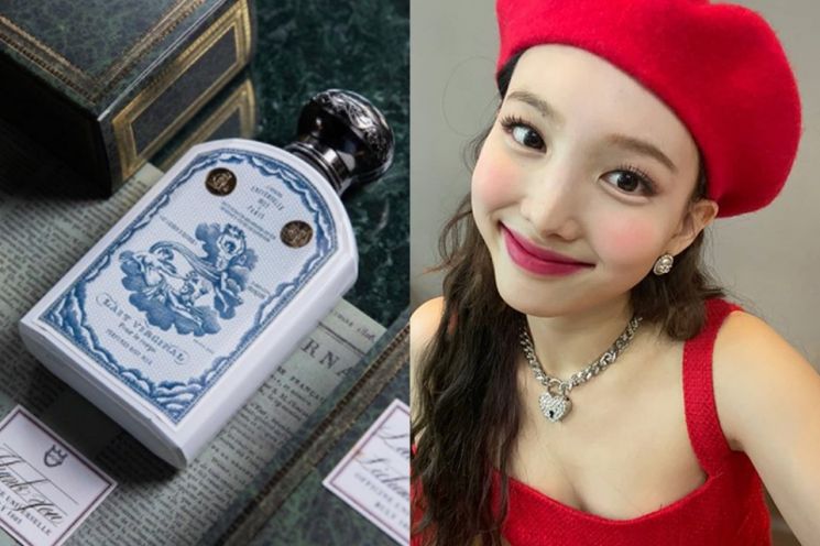 나연의 불리1830 '레 비지날 바디로션'. 사진=불리1830, 트와이스 SNS