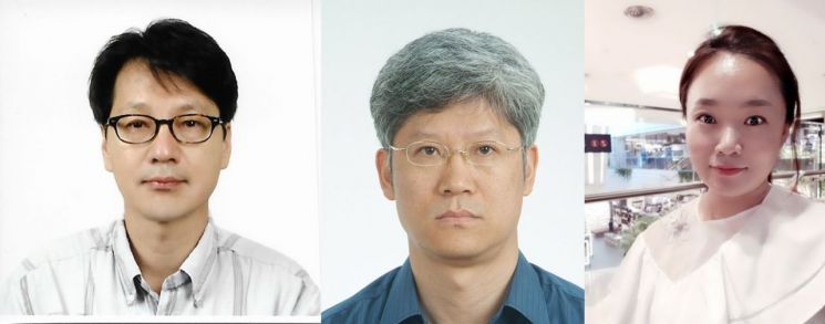 심인섭 경희대 의과대학 교수(왼쪽부터),  김철희 충남대 생물과학과 교수, 이현주 한국뇌연구원 퇴행성뇌질환연구그룹 연구원