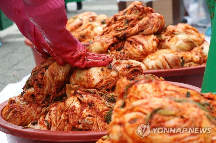 김장 김치를 담그고 있는 모습. 사진은 기사 중 특정표현과 무관함. [이미지출처=연합뉴스]