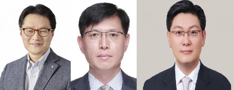 유재영 GS칼텍스 부사장(좌), 오진석 GS리테일 부사장(중), 김성원 GS에너지 부사장(우)