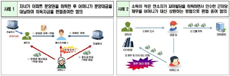 '부모찬스' 분양권·채무 이용 편법증여 혐의자 85명 세무조사