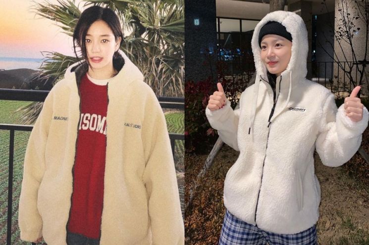 곰돌이 매력
사진=이유비, 이하이 인스타그램