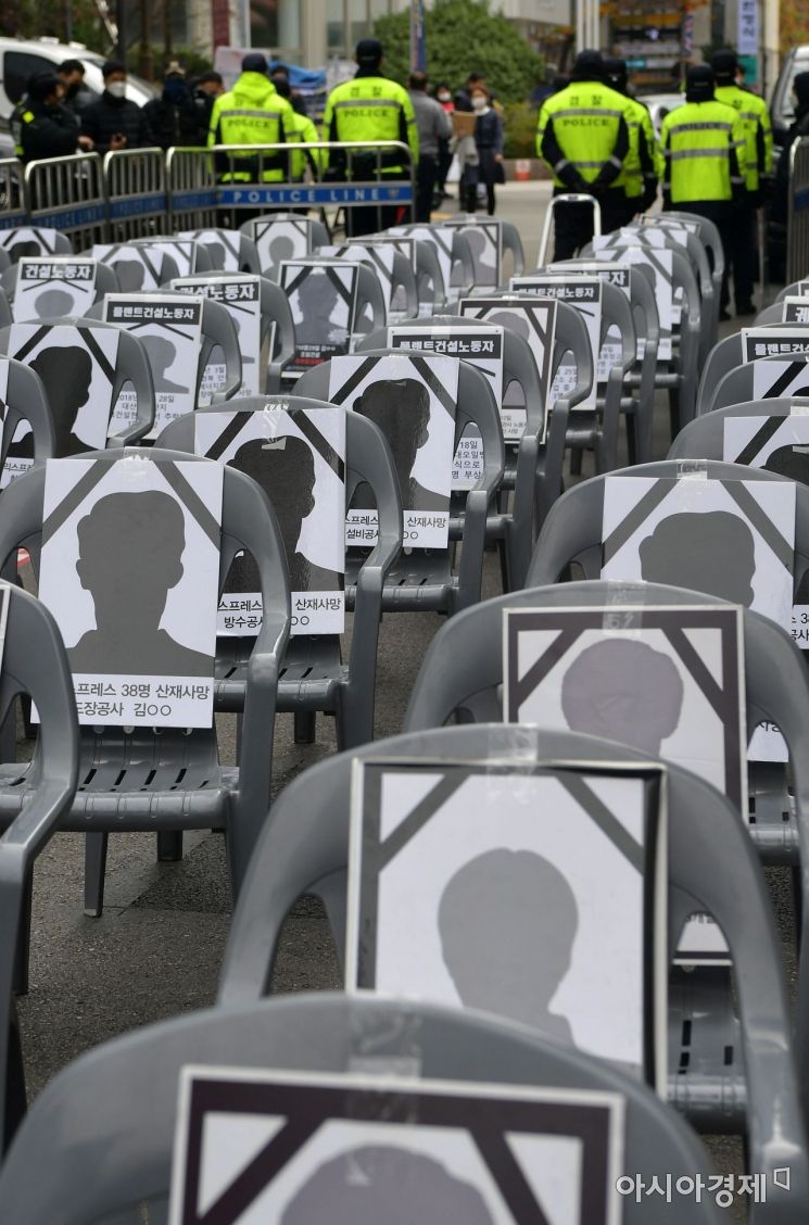 [포토] 산재 사망 99인의 영정