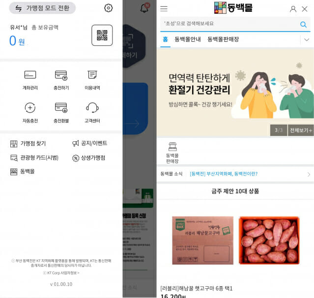 KT, 부산 지역상품몰 ‘동백몰’ 문 연다