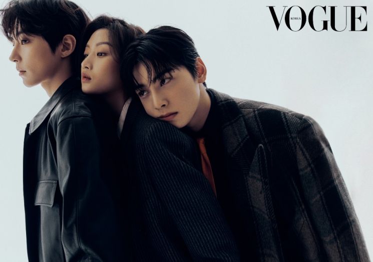 (왼쪽부터)황인엽, 문가영, 차은우