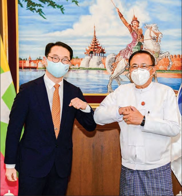 외교차관보, 미얀마 국제협력부 장관 예방… 11년만에 정책협의회 개최 