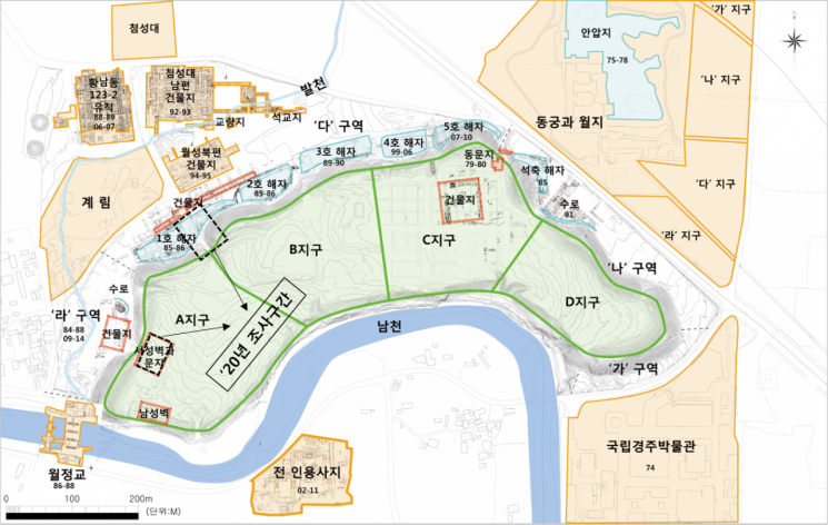 월성 조사구간 위치
