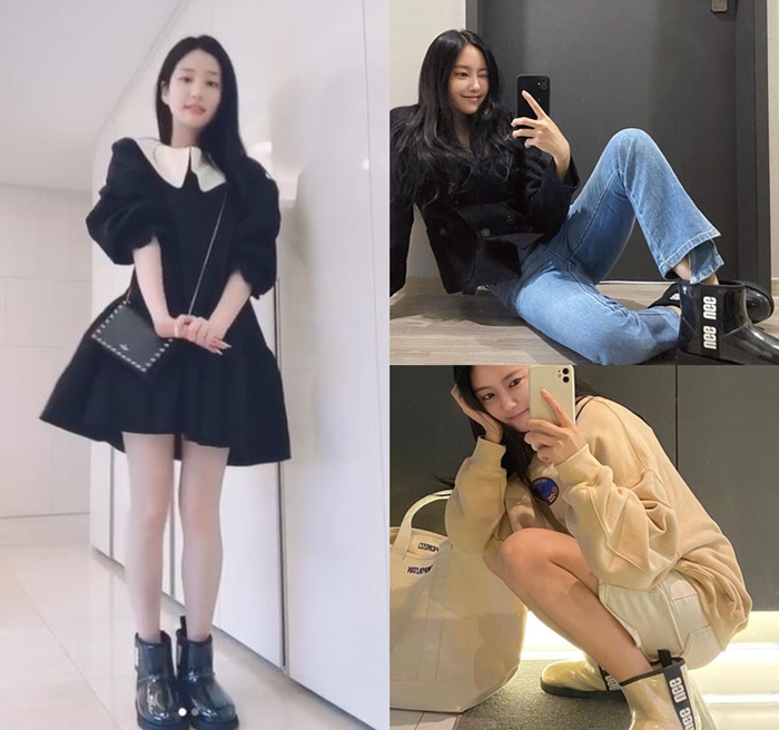 사진=이유비, 효민 SNS