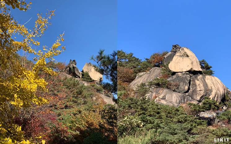 인왕산 기암괴석 풍경