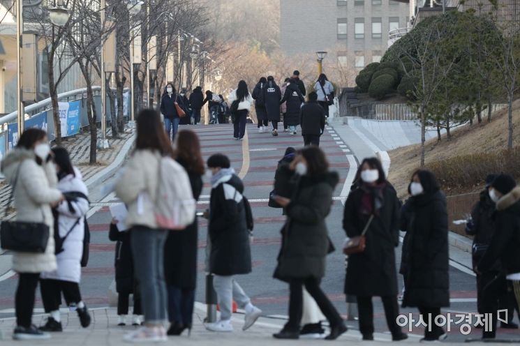 [포토]수험생과 학부모로 붐비는 숭실대학교 