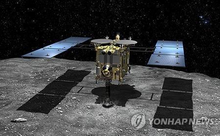 일본 소행성 탐사선 '하야부사2'. 사진=연합뉴스