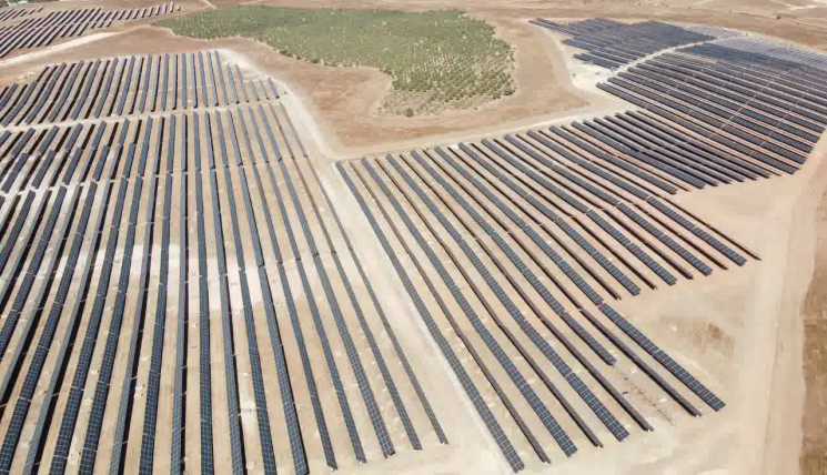 스페인 카스티야이레온 지역에 위치한 태양광 발전소 사진. 사진제공=한화에너지