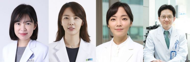 ▲(왼쪽부터) 연세대 김지희 교수, 순천향대 김정은 교수, 중앙대 박귀영 교수, 아주대 최지웅 교수