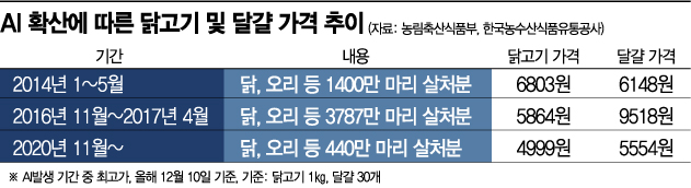 AI 전국 확산에 일부 제품 판매 중단…달걀값 오를까 조마조마